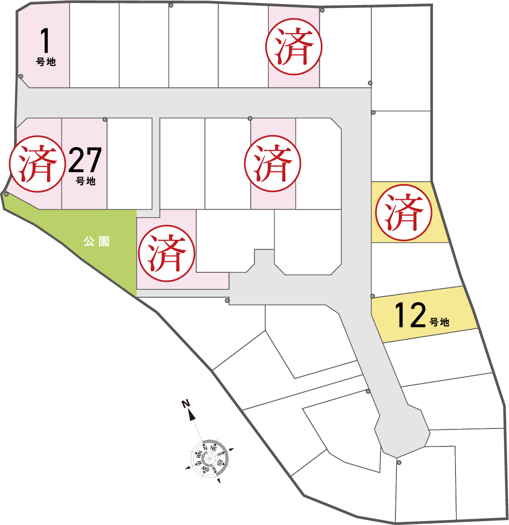 コスタ津屋崎 区画図