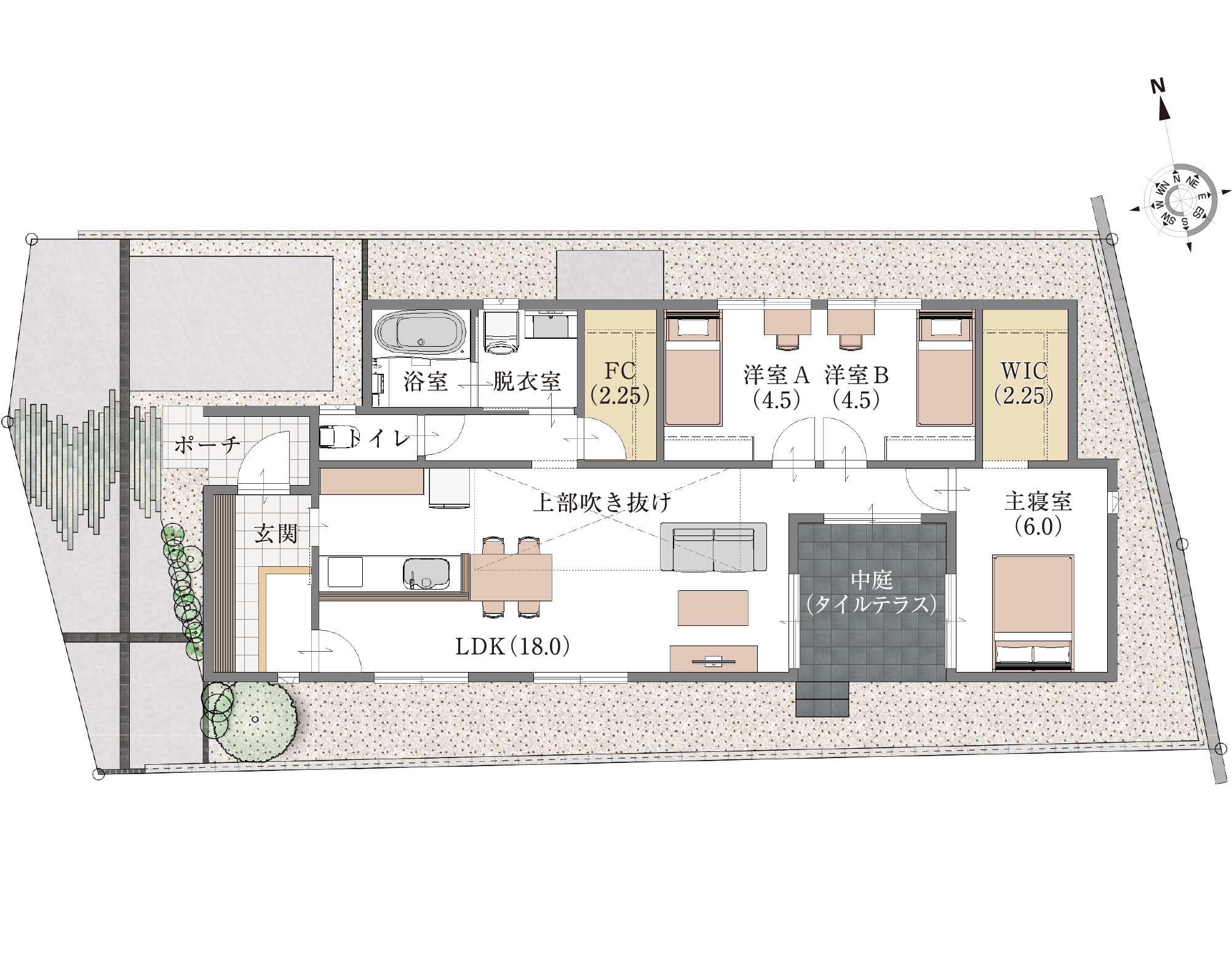 コスタ津屋崎 間取り図