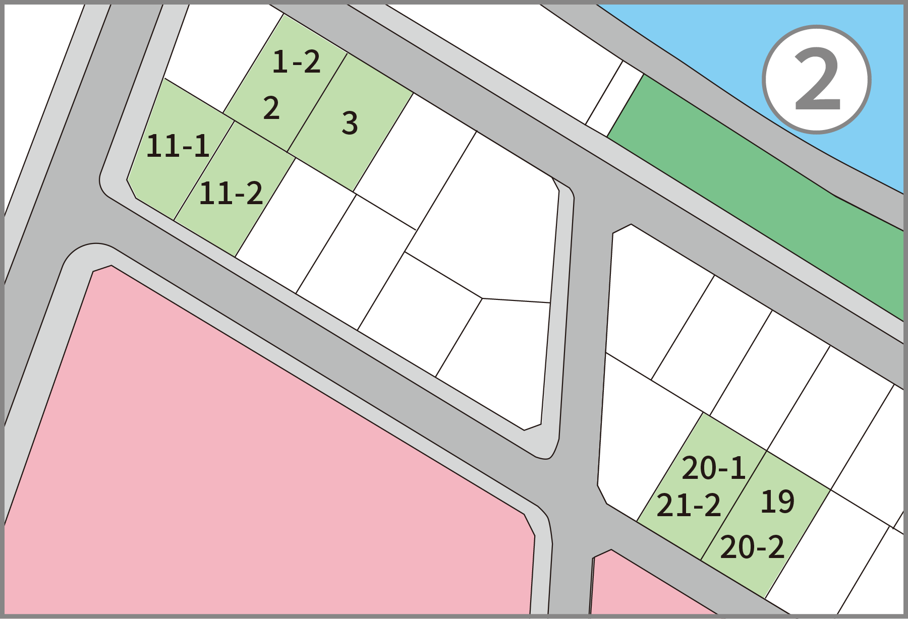 ブライトクレスト新宮 区画拡大図